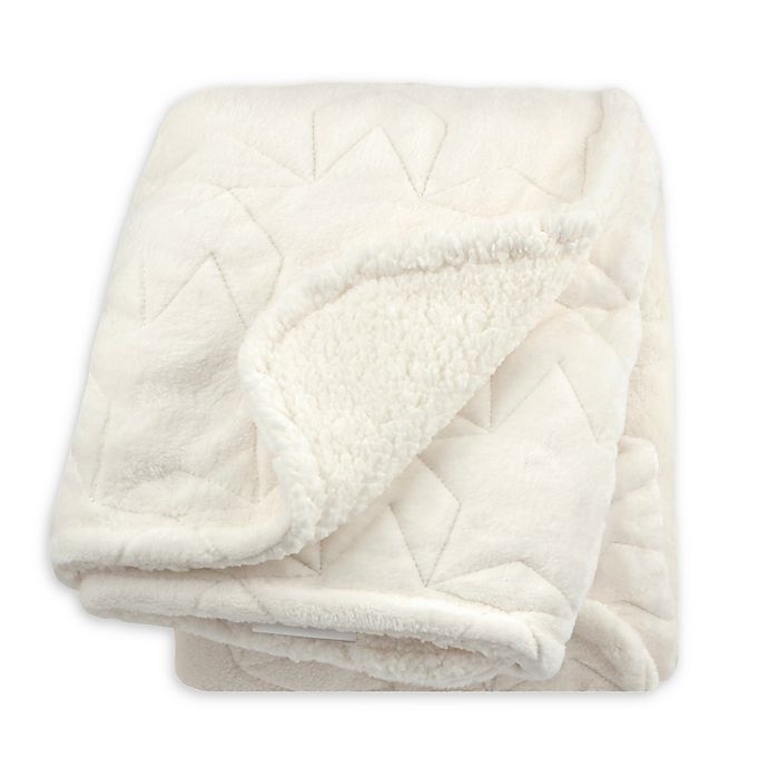 slide 1 of 2, Just Born Star Luxury Blanket - Ivory, 1 ct