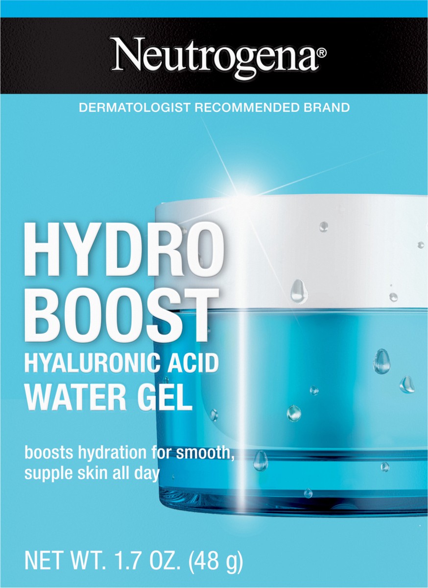 slide 6 of 8, Neutrogena Hydro Boost Face Moisturizer with Hyaluronic Acid for Dry Skin, Oil-Free and Non-Comedogenic Water Gel Face Lotion, 1.7 oz, 1.7 oz