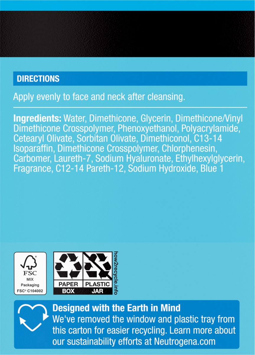 slide 2 of 8, Neutrogena Hydro Boost Face Moisturizer with Hyaluronic Acid for Dry Skin, Oil-Free and Non-Comedogenic Water Gel Face Lotion, 1.7 oz, 1.7 oz