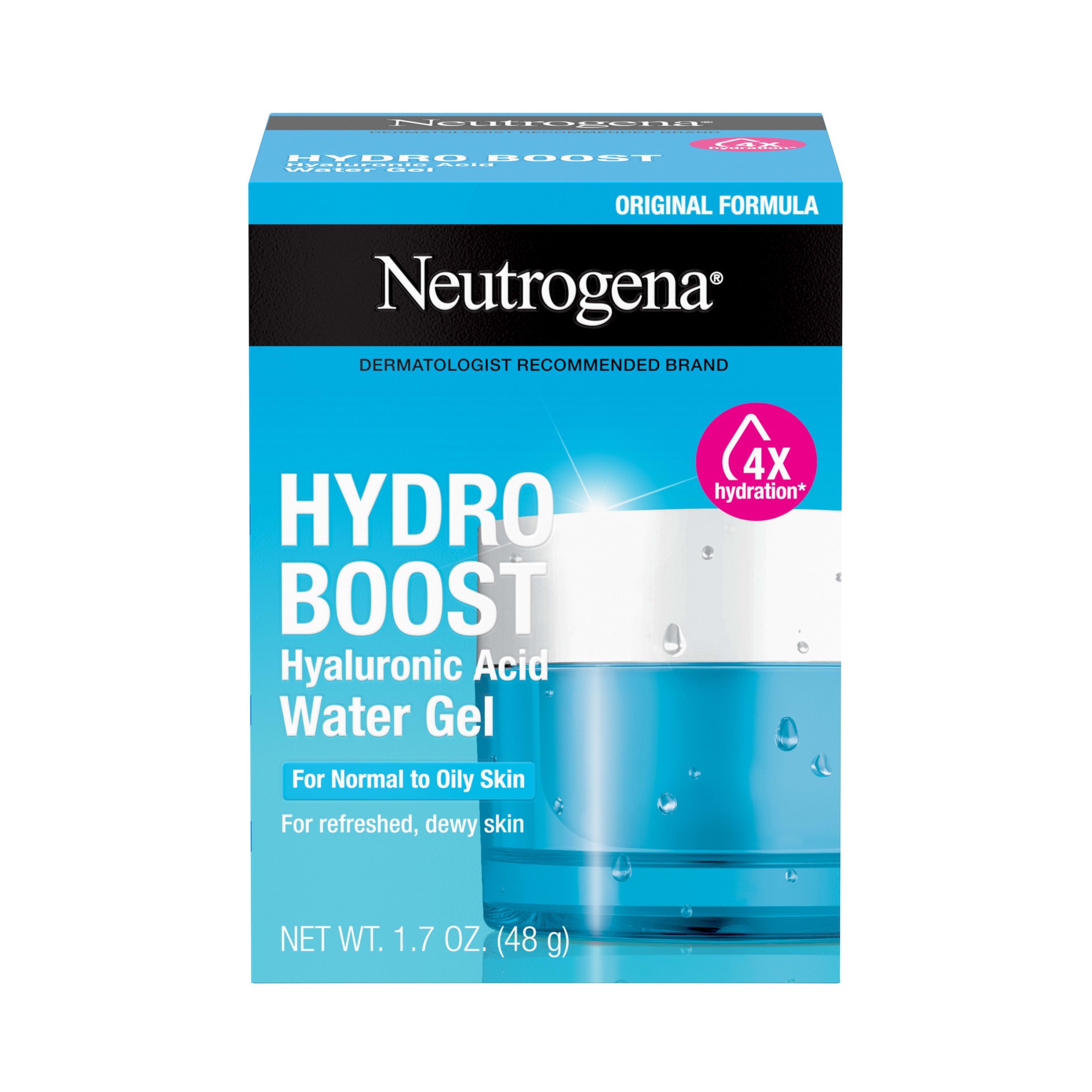 slide 1 of 8, Neutrogena Hydro Boost Water Gel with Signature Fragrance, Hyaluronic Acid Facial Moisturizer for Normal to Oily, Combination Skin, Delivers hydration for Refreshed, Dewy Skin, 1.7 oz, 1.7 oz