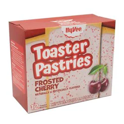 Hy-Vee Toaster Pastries, Frosted Cherry 12ct