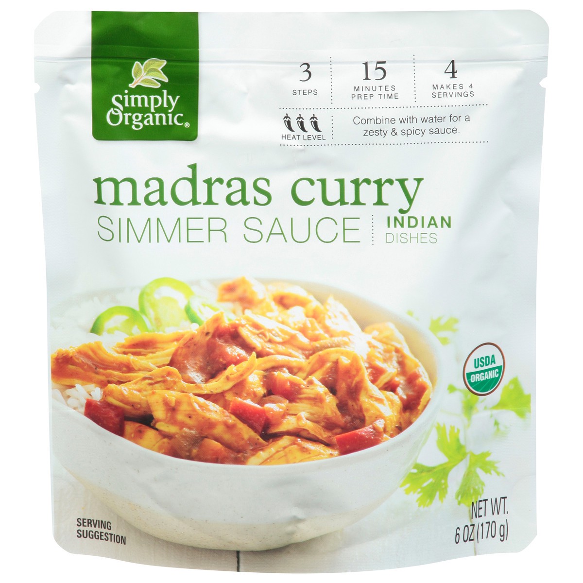 slide 1 of 1, Simply Organic Sauce Madras Curry Org, 6 oz