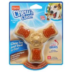 Hartz Chew 'N Clean Chicken Flavor Tri-Point Toy Small 3.0 oz
