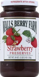 Walls Berry Farm Strawberry Preserves 18 oz