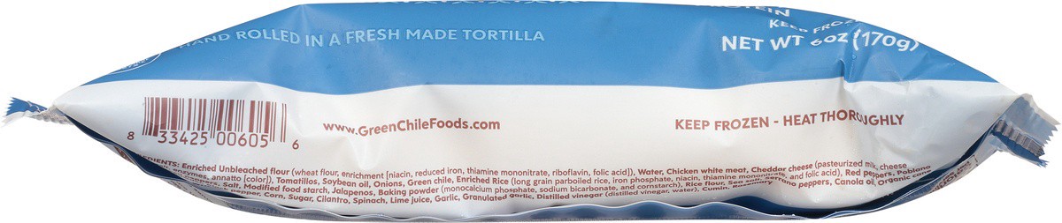 slide 5 of 9, Green Chile Food Company Chicken Fajita Burrito, 1 ct