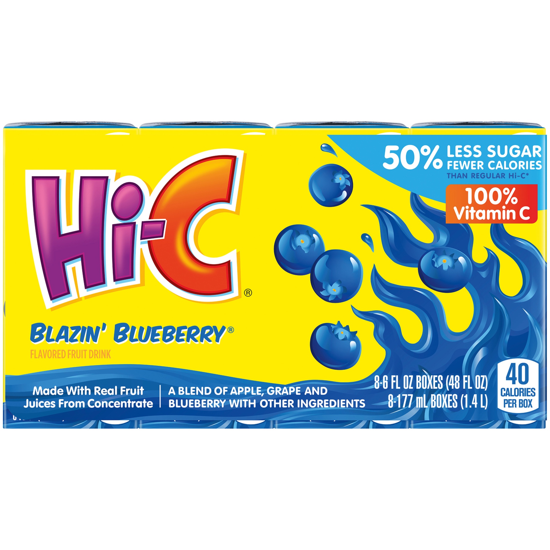 slide 2 of 2, A W G Hi C Blueberry Box, 48 oz