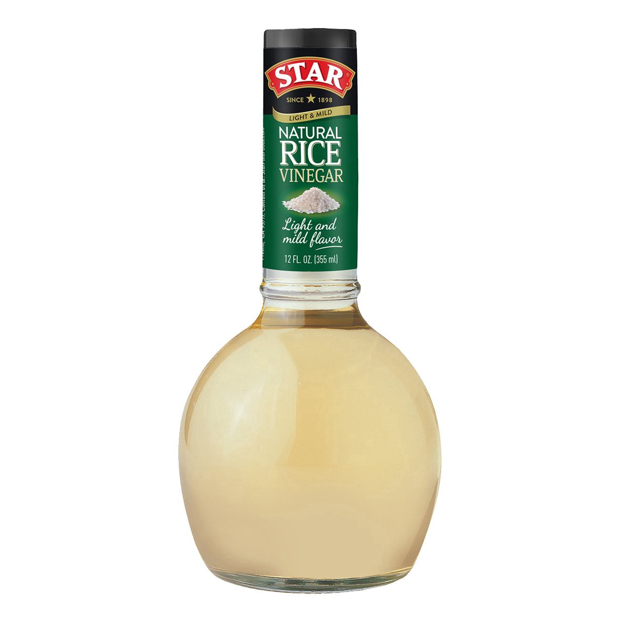 slide 1 of 1, STAR Light And Mild Natural Rice Vinegar, 12 oz