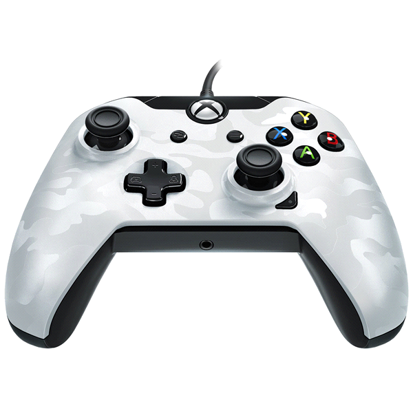 slide 1 of 1, PDP Xbox One Wired Controller - White Camo, 1 ct