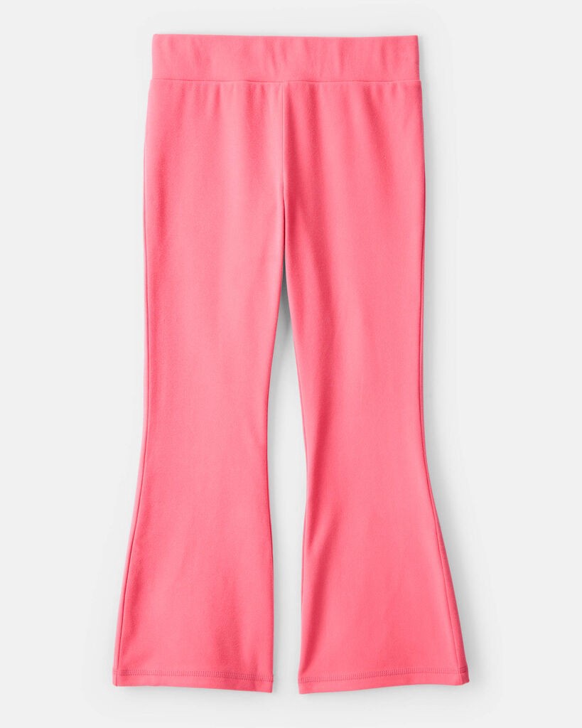 slide 3 of 3, Carter's Carters Girls Microfleece Flare Pants - Coral Pink 7, 1 ct