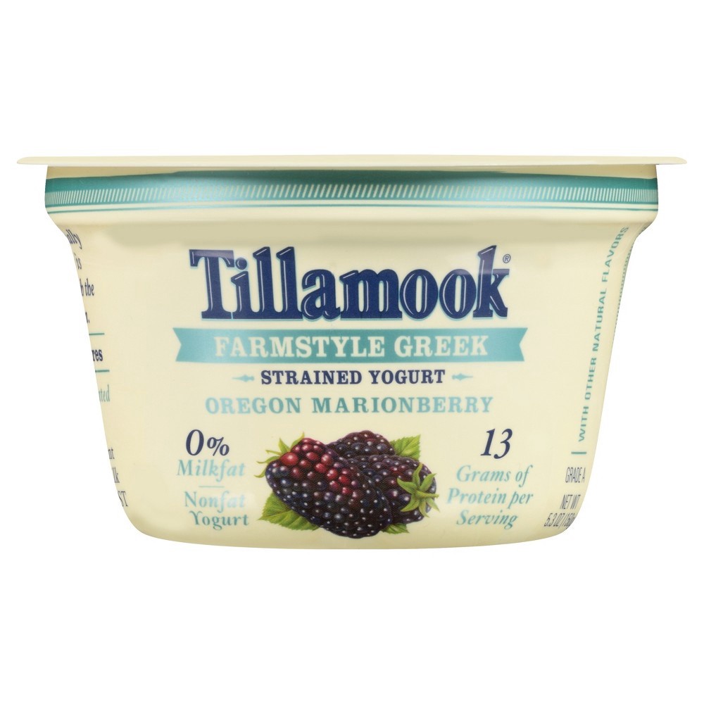 slide 3 of 7, Tillamook Lowfat Oregon Marionberry Yogurt 5.3 oz, 5.3 oz