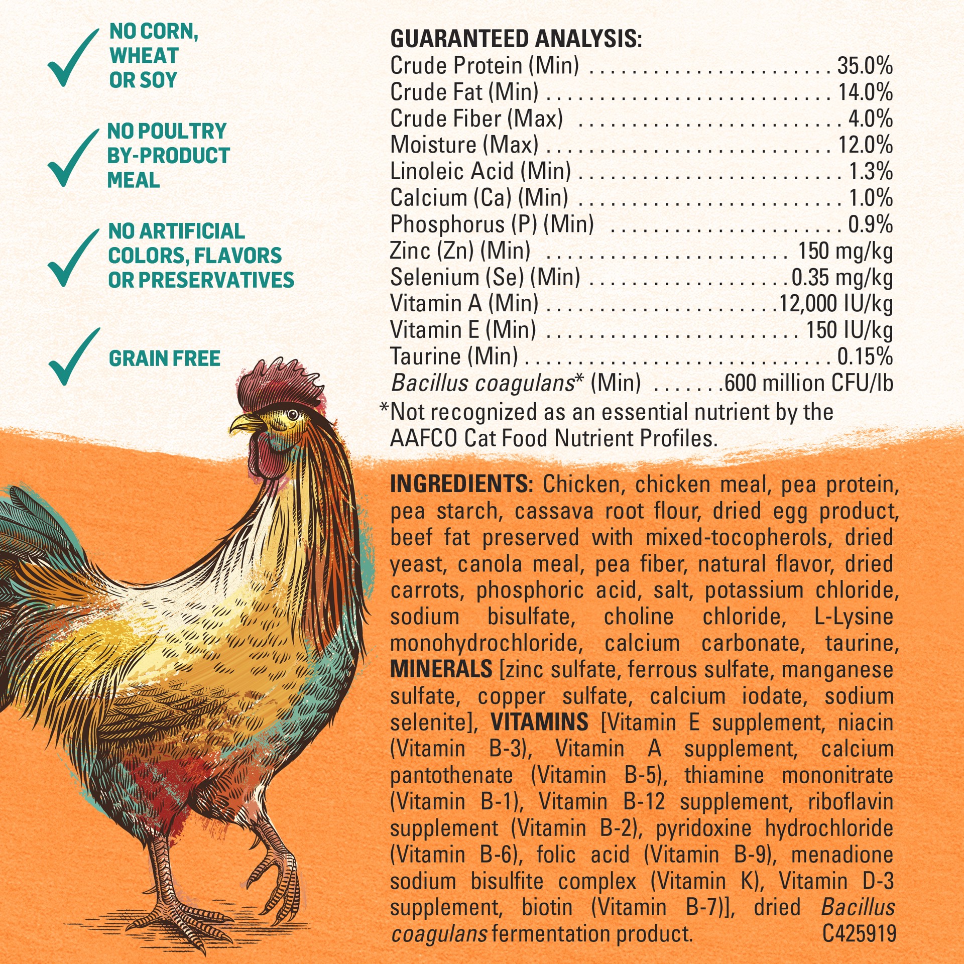 slide 7 of 9, Beyond Purina Beyond Grain Free White Meat Chicken and Egg Recipe Natural Cat Food High Protein Cat Food Dry Formula, 5 lb