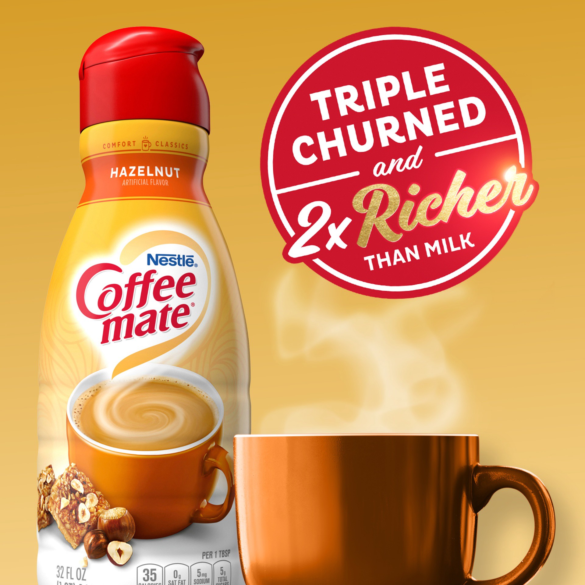slide 4 of 8, Coffee mate Coffee-Mate Hazelnut Creamer, 