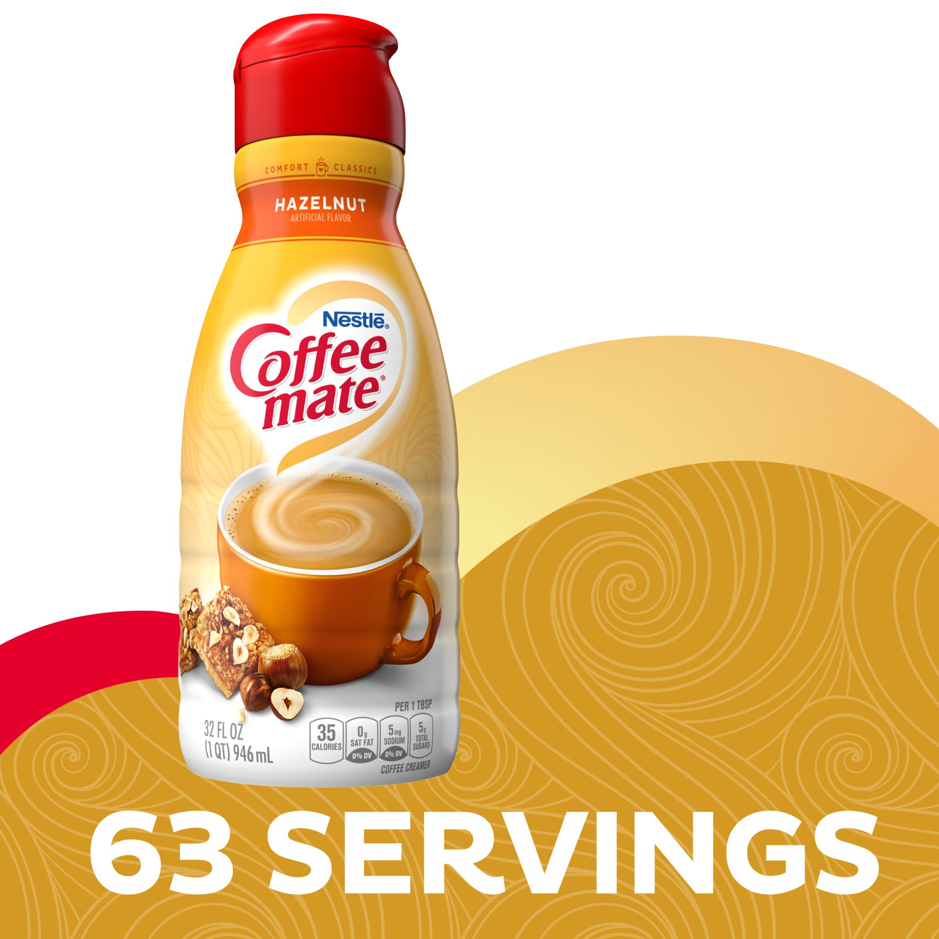 slide 3 of 8, Coffee mate Coffee-Mate Hazelnut Creamer, 