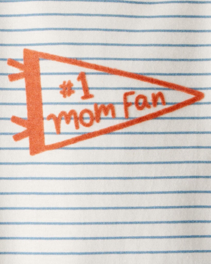 slide 3 of 3, Carter's Baby Boy Mom Fan Long-Sleeve Graphic Bodysuit Multi 24M, 1 ct