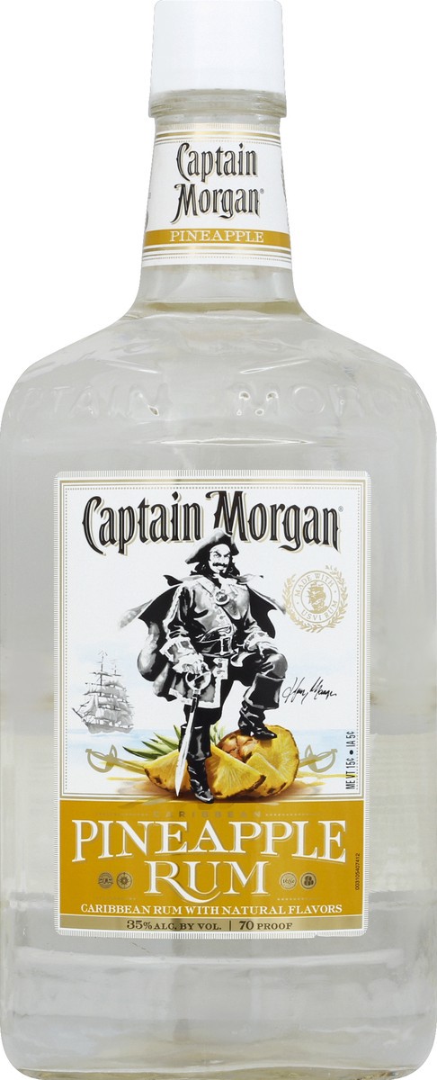 slide 2 of 2, Captain Morgan Pineapple (Caribbean Rum with Natural Flavors), 1.75 L, 1.75 liter