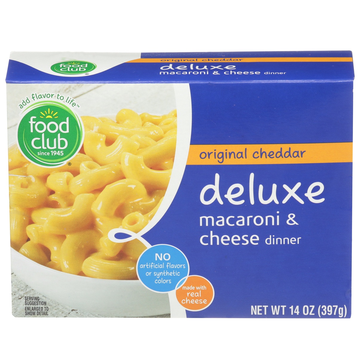 slide 1 of 10, Food Club Original Deluxe Macaroni & Cheese Dinner, 1 ct