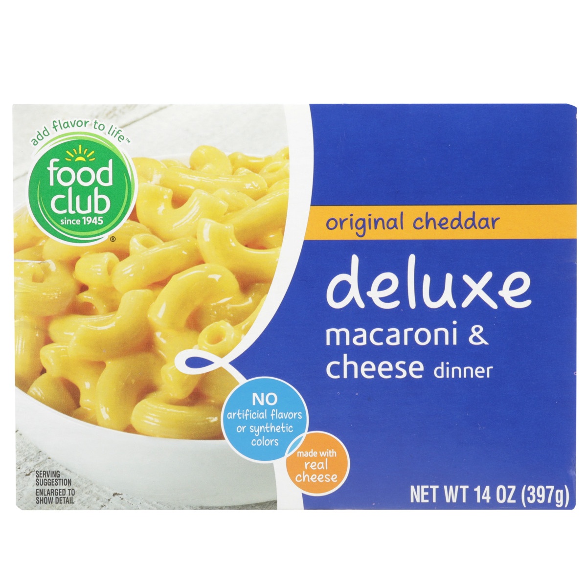 slide 9 of 10, Food Club Original Deluxe Macaroni & Cheese Dinner, 1 ct