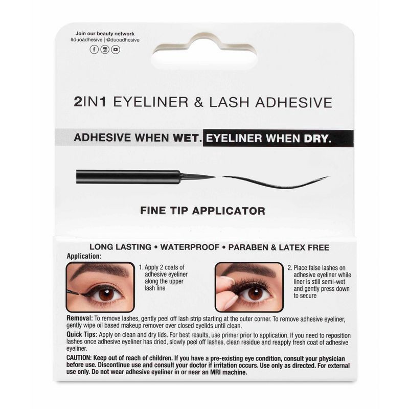 slide 2 of 4, DUO Eyeliner - Line It Lash It - 0.12oz, 0.12 oz