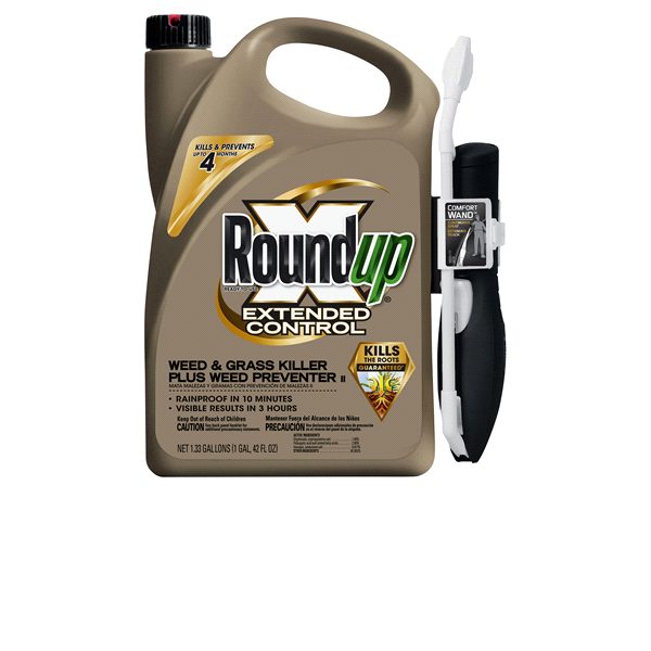 slide 1 of 1, Roundup Extended Control Weed & Grass Killer Plus Weed Preventer, 1.33 gal