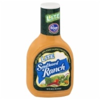 slide 1 of 1, Kroger Lite Southwestern Ranch Dressing, 16 fl oz