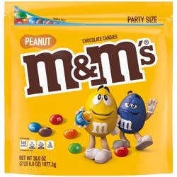 M&M's Party Size Peanut Chocolate Candy - 38oz
