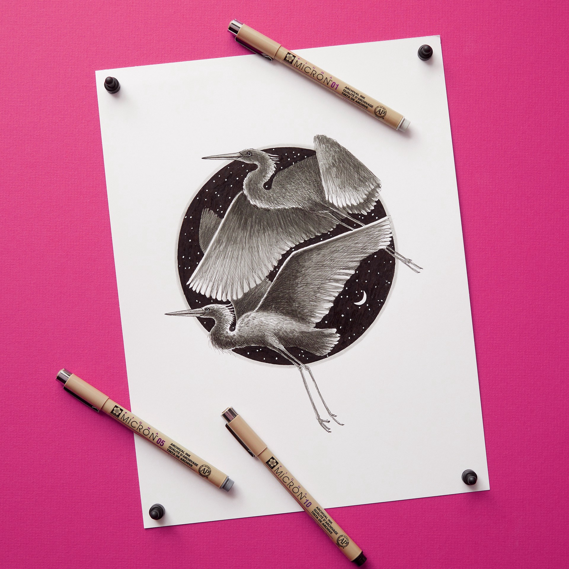 slide 4 of 7, Sakura Micron Fine & Bold Line Cool Gray Pen Set, 3 pens total