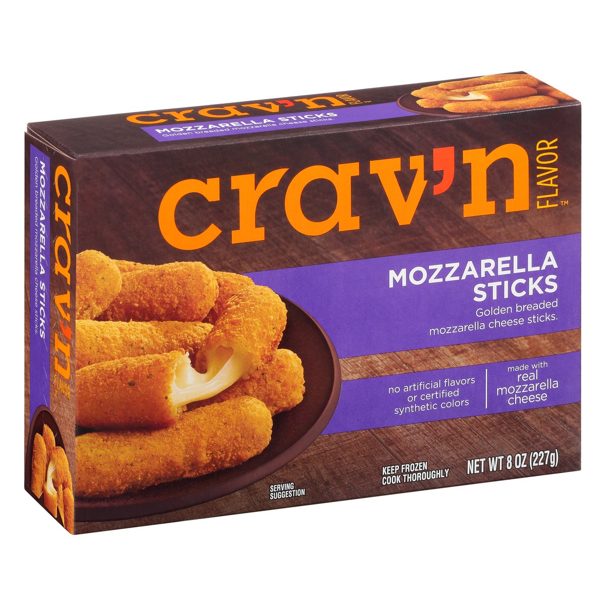 slide 7 of 10, Crav'n Crav'N Flavor Appetizers - Mozzarella Sticks, 8 oz