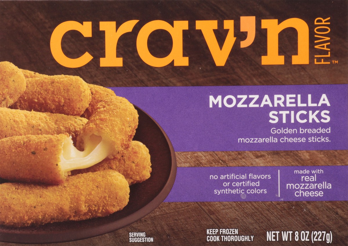 slide 1 of 10, Crav'n Flavor Mozzarella Sticks 8 oz, 8 oz