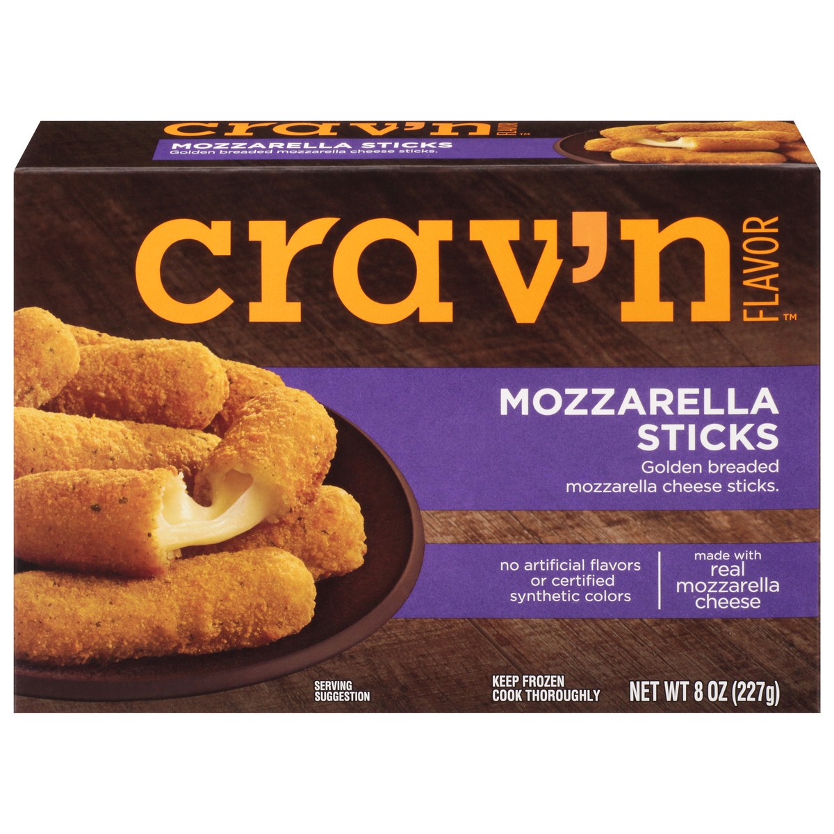 slide 1 of 10, Crav'n Flavor Mozzarella Sticks 8 oz, 8 oz