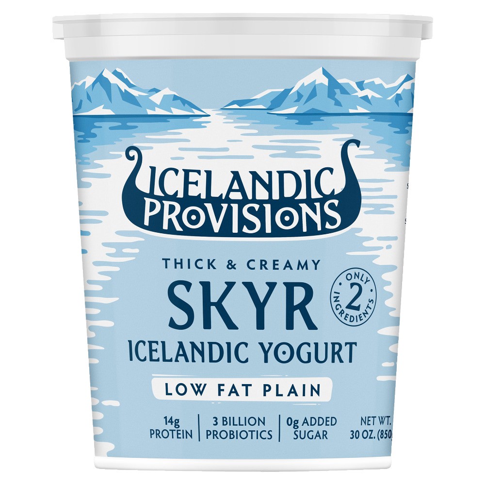 slide 1 of 1, Icelandic Provisions Plain Low Fat Skyr 30oz, 30 oz