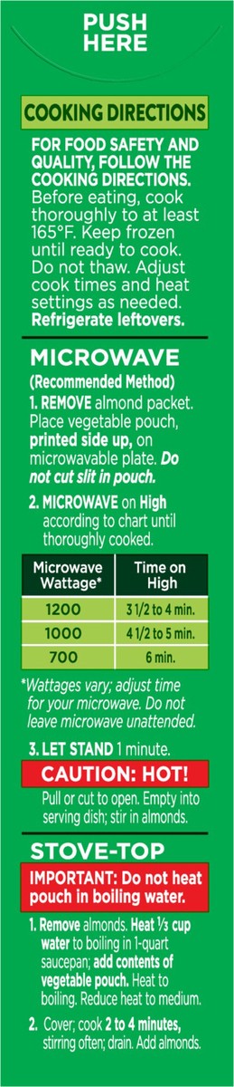 slide 6 of 13, Green Giant Simply Steam Green Beans & Almonds, No Sauce Frozen Vegetables, 7.5 OZ, 7.5 oz