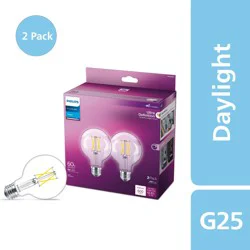 Philips 5-Watt Globe G25 LED Light Bulbs