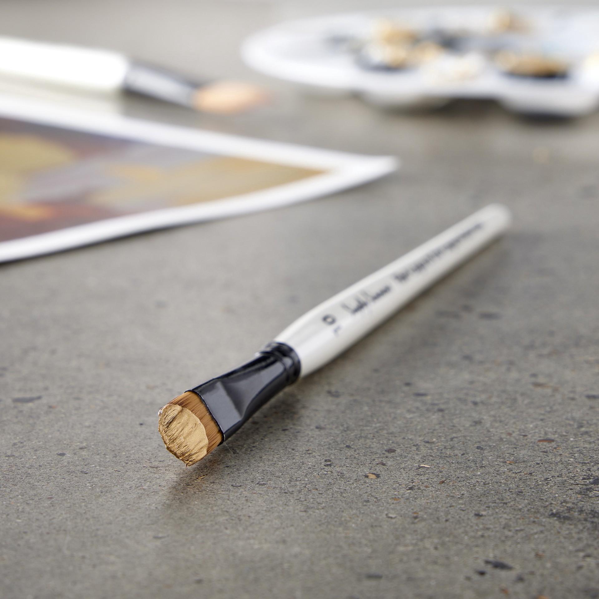 slide 2 of 2, Daler-Rowney Simply Simmons Short Handle Filbert Brush, 1 ct