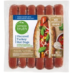 Simple Truth Uncured Turkey Hot Dogs 10 oz