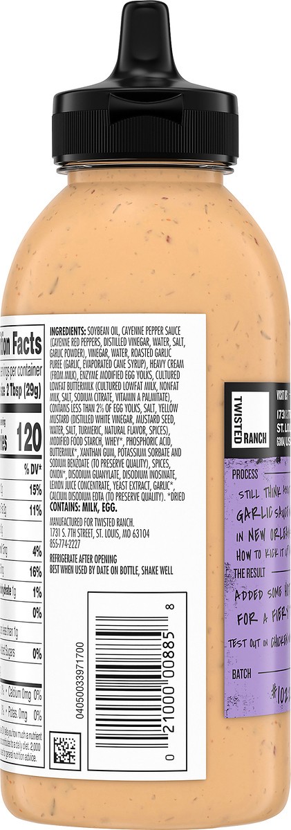 slide 3 of 9, Twisted Ranch Garlic Smashed Buffalo Dressing 13 fl. oz. Bottle, 13 fl oz