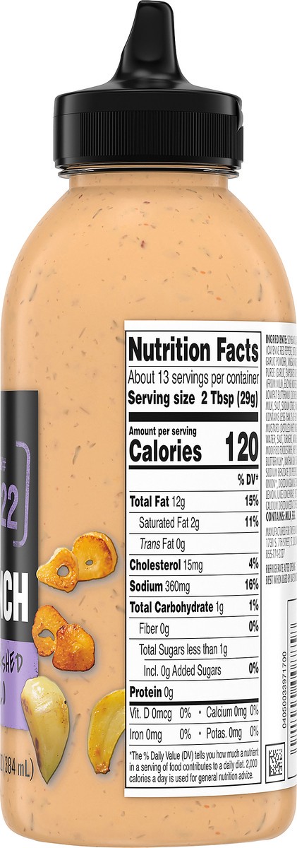 slide 2 of 9, Twisted Ranch Garlic Smashed Buffalo Dressing 13 fl. oz. Bottle, 13 fl oz