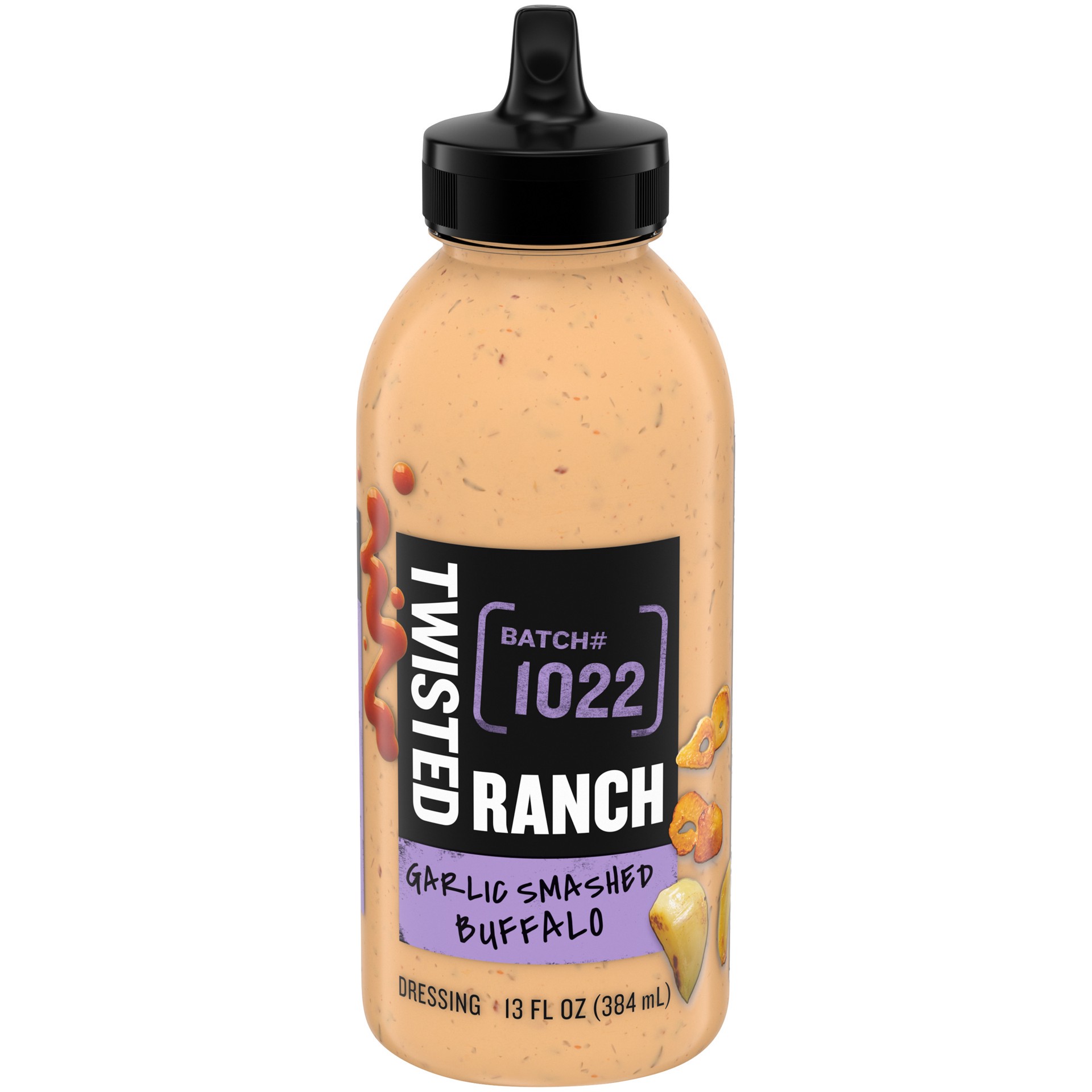 slide 1 of 9, Twisted Ranch Garlic Smashed Buffalo Dressing 13 fl. oz. Bottle, 13 fl oz