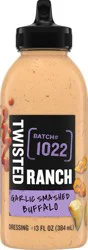 Twisted Ranch Garlic Smashed Buffalo Sauce & Dressing, 13 fl oz Bottle