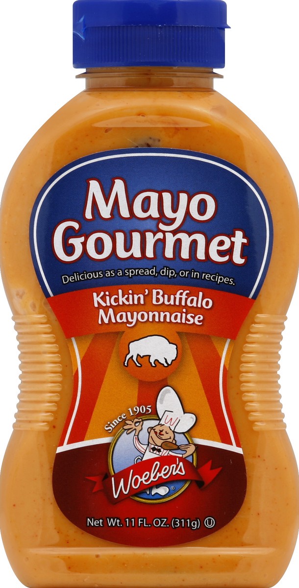 slide 2 of 2, Woeber's Mayo Gourmet Toasted Garlic Mayonnaise, 11 oz