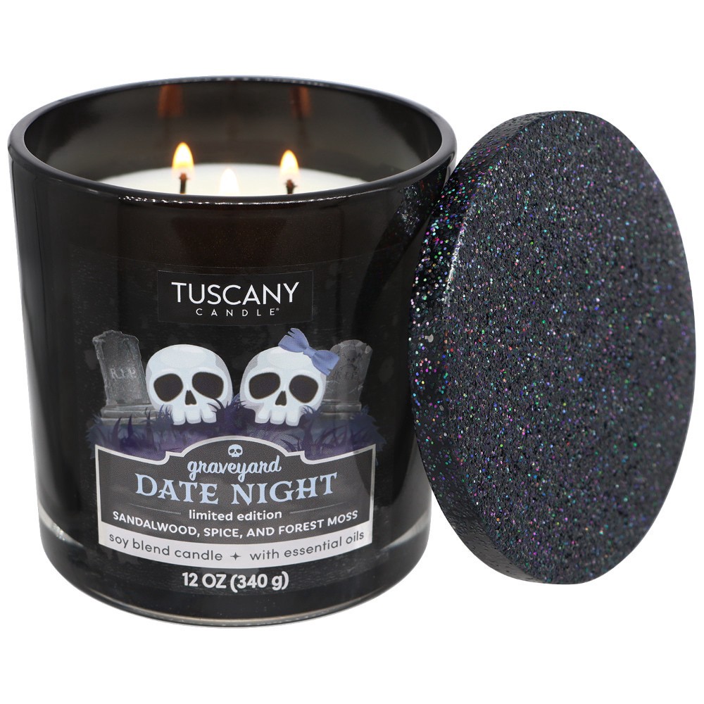 slide 2 of 2, Tuscany Candle Date Night Jar Candle Gravyard, 12 oz