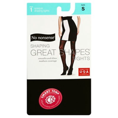 slide 1 of 2, No Nonsense Great Shapes Cotton Shaping Leggings, Black, 1 ct