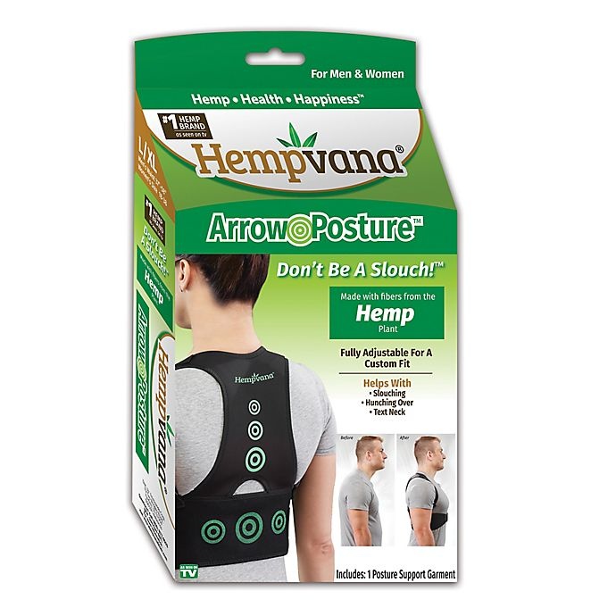 slide 10 of 10, As Seen on TV Hempvana Arrow Posture - Size S/M, Small/Medium