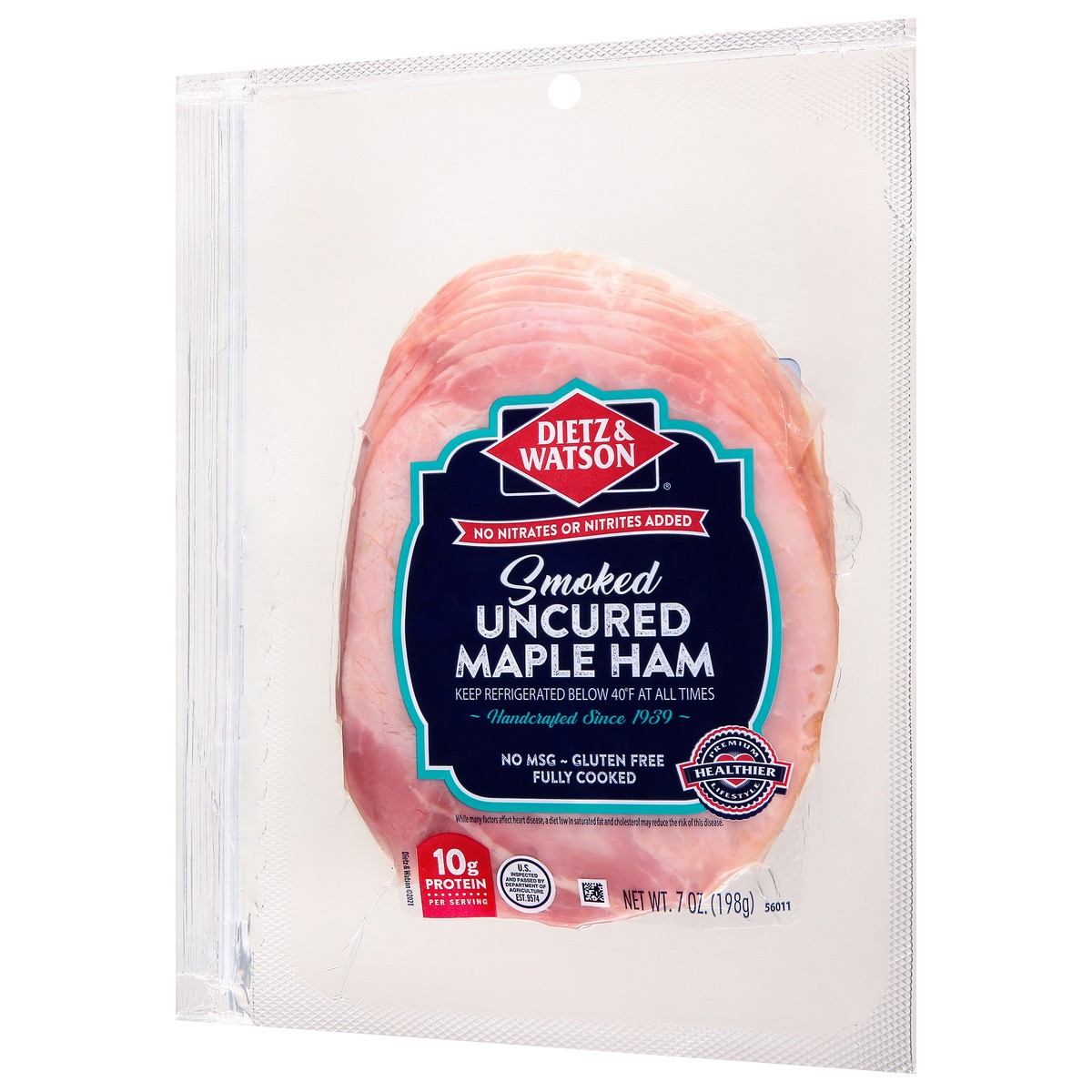 slide 10 of 14, Dietz & Watson Smoked Uncured Maple Ham 7 oz, 7 oz