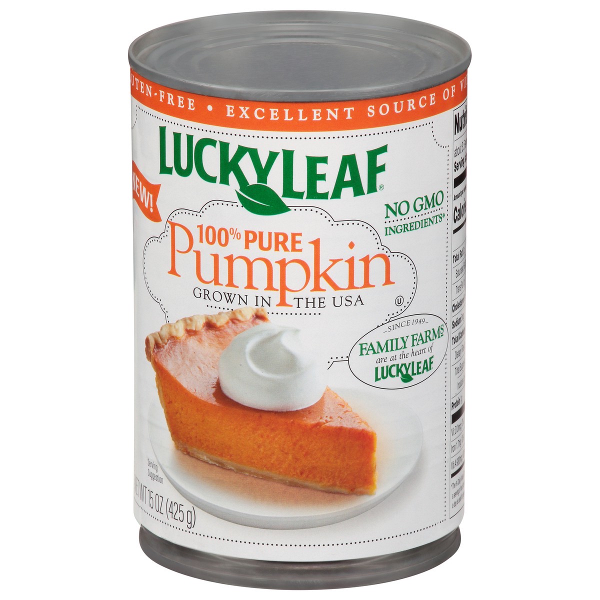 slide 6 of 13, Lucky Leaf 100% Pure Pumpkin 15 oz., 15 oz