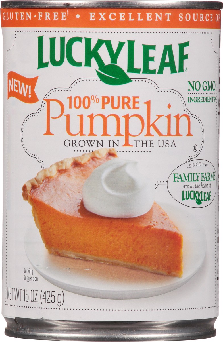 slide 10 of 13, Lucky Leaf 100% Pure Pumpkin 15 oz., 15 oz