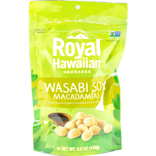 slide 1 of 2, Royal Hawaiian Orchards Wasabi Soy Macadamias, 5 oz