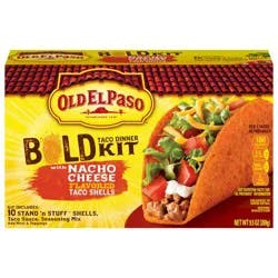 Old El Paso Taco Dinner Kit Stand N Stuff Nacho Cheese