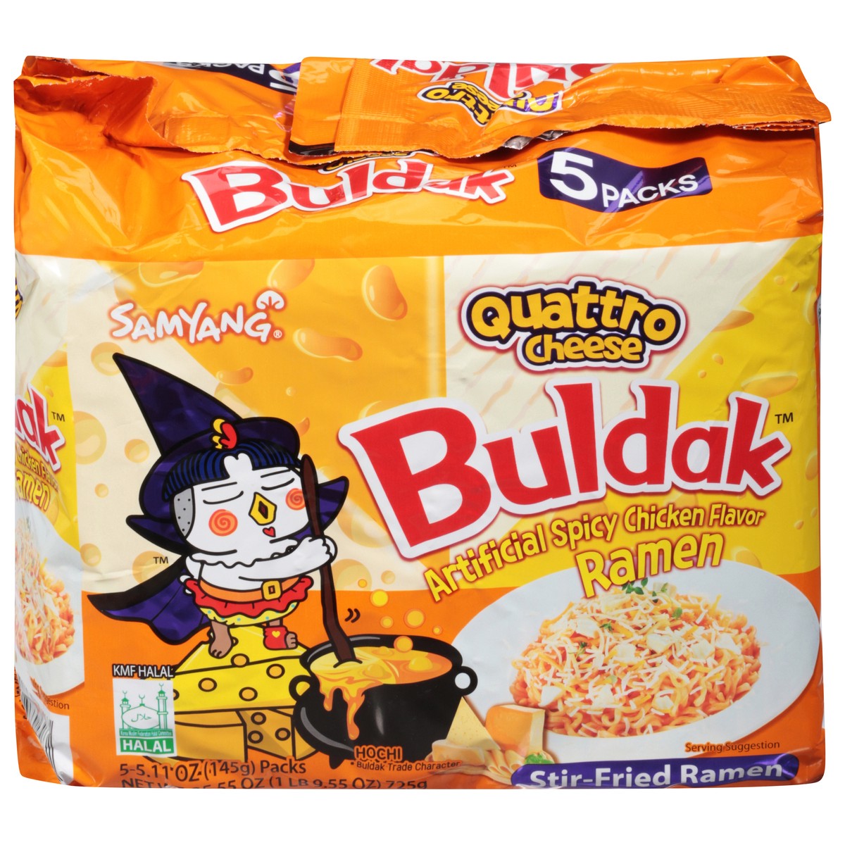 slide 13 of 13, Samyang Buldak Chicken Spicy Ramen 5 - 5.11 oz Packs, 5 ct