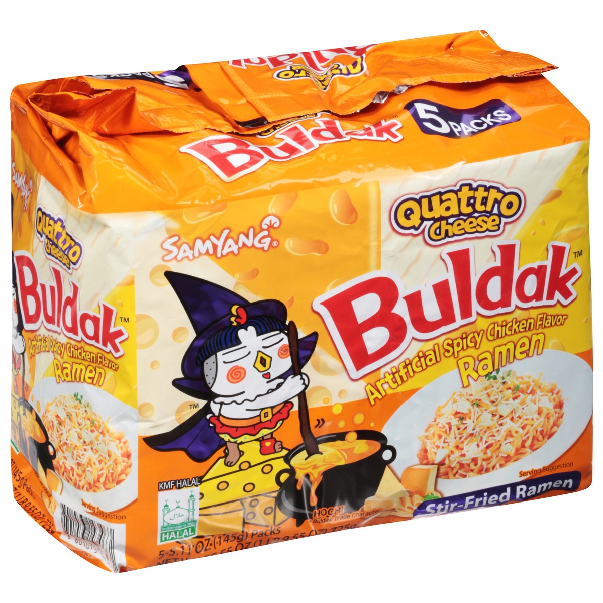 slide 5 of 13, Samyang Buldak Chicken Spicy Ramen 5 - 5.11 oz Packs, 5 ct