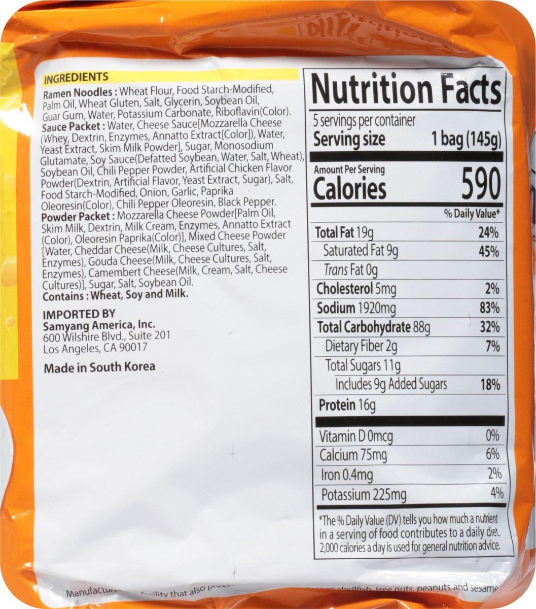 slide 12 of 13, Samyang Buldak Chicken Spicy Ramen 5 - 5.11 oz Packs, 5 ct